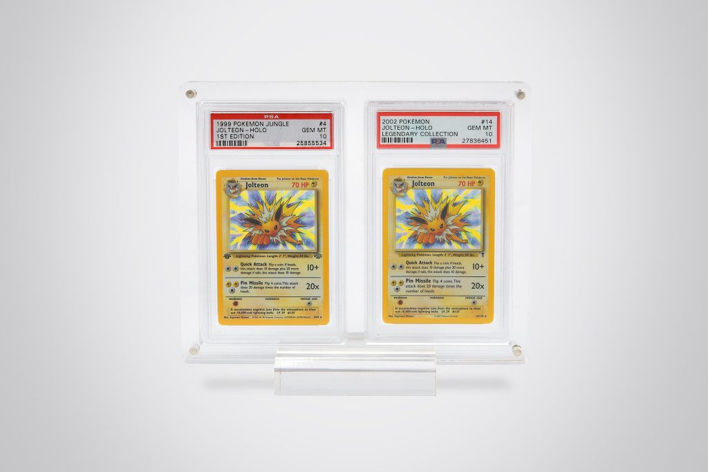 Double PSA Graded Card Acrylic Case