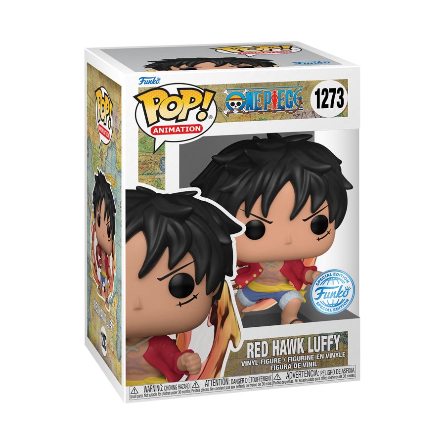 Pop! Vinyl One Piece – Red Hawk Luffy US Exclusive [RS]