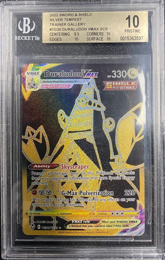 BGS PRISTINE 10 : Pokemon TCG Duraludon VMAX – TG30/TG30 – Silver Tempest