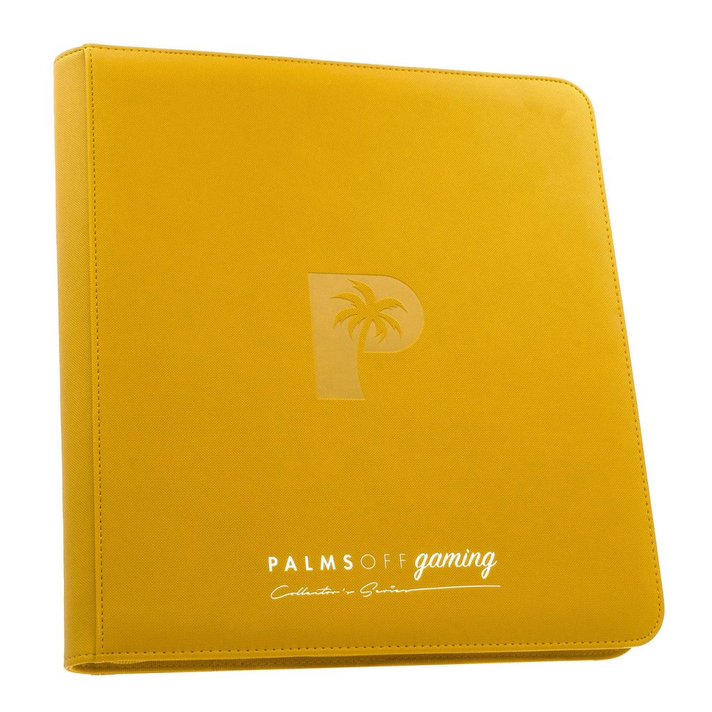 Palms Off Gaming: Collector’s Series 12 Pocket Zip Trading Card Binder – Yellow