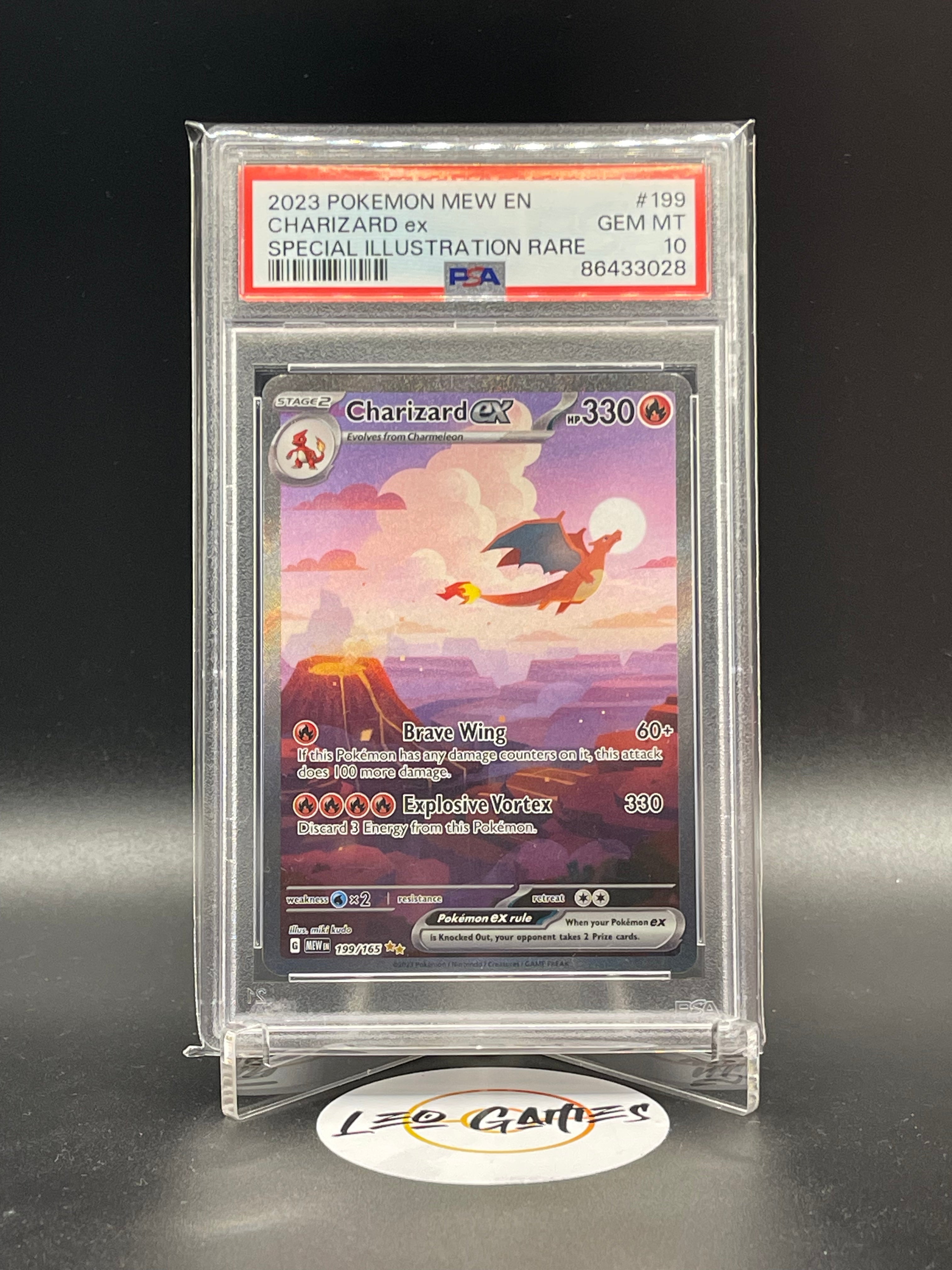 2023 Pokemon 151 Mew Charizard EX 199/165 [151 Mew] PSA 10