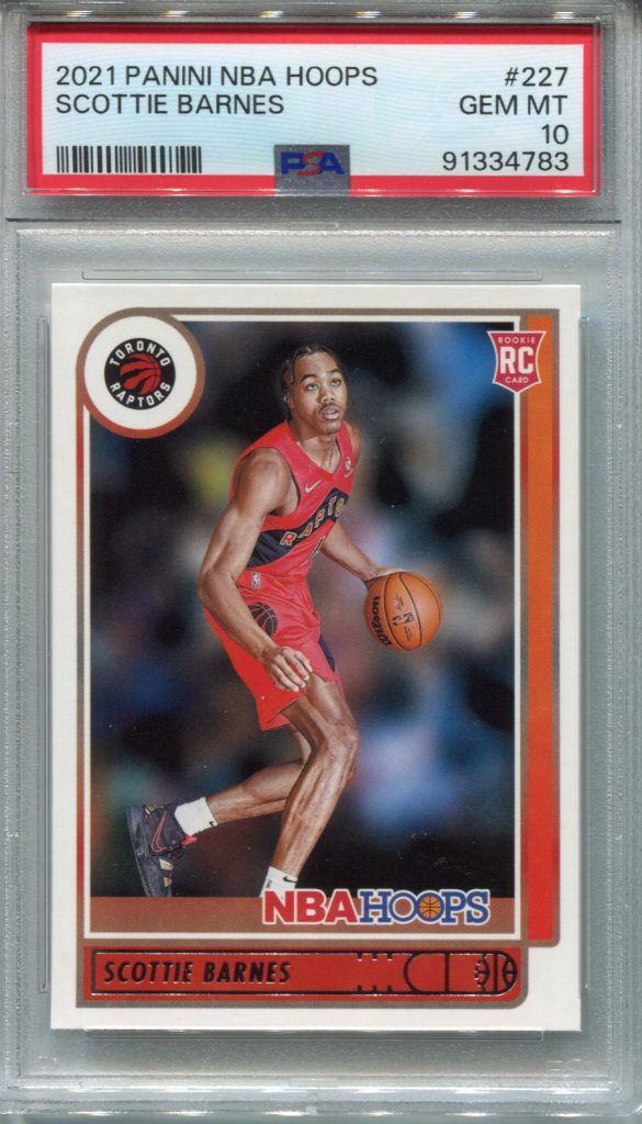 2021 Panini NBA HOOPS Scottie Barnes PSA 10