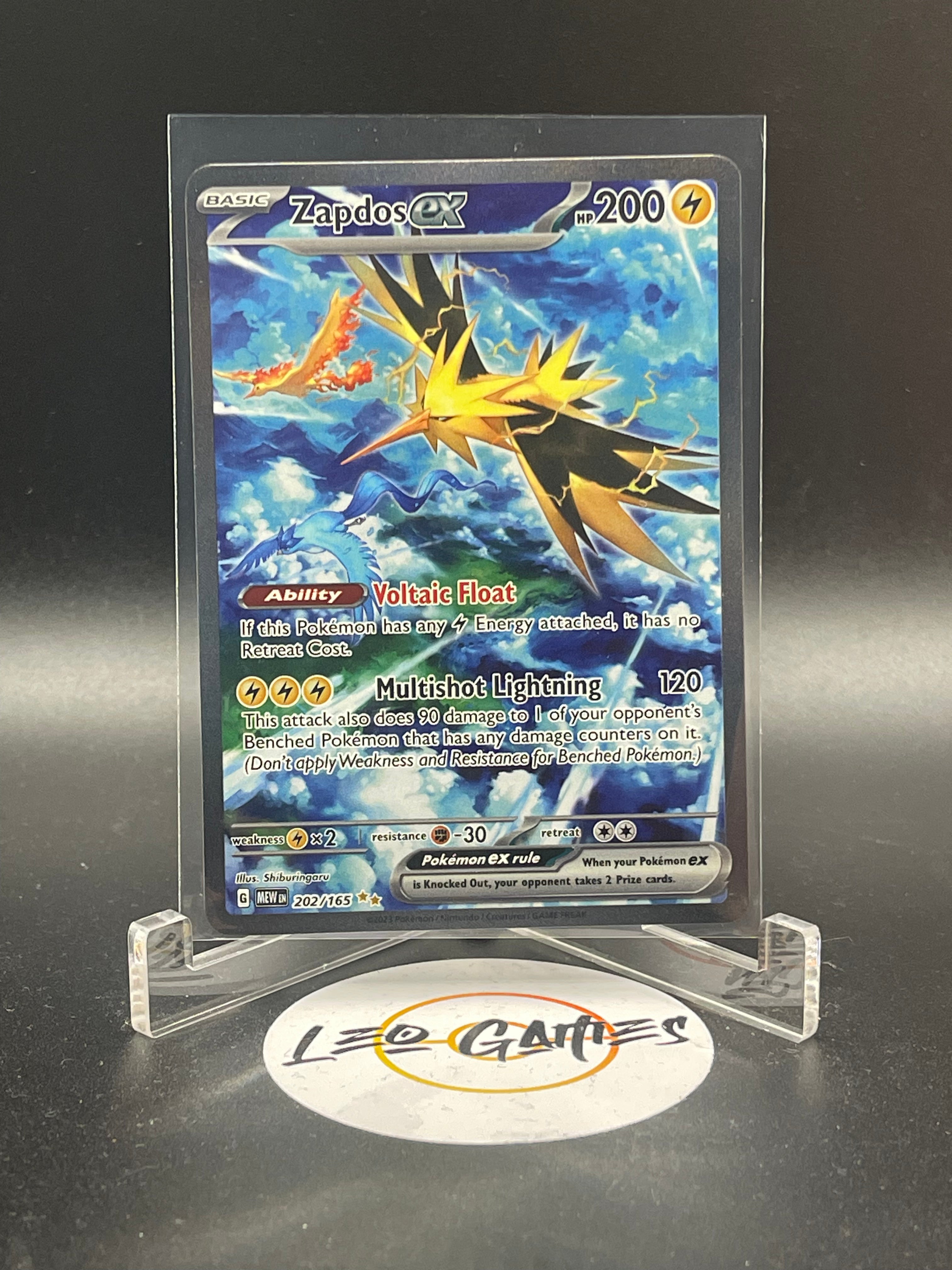 Zapdos EX 202/165 [151 Mew]