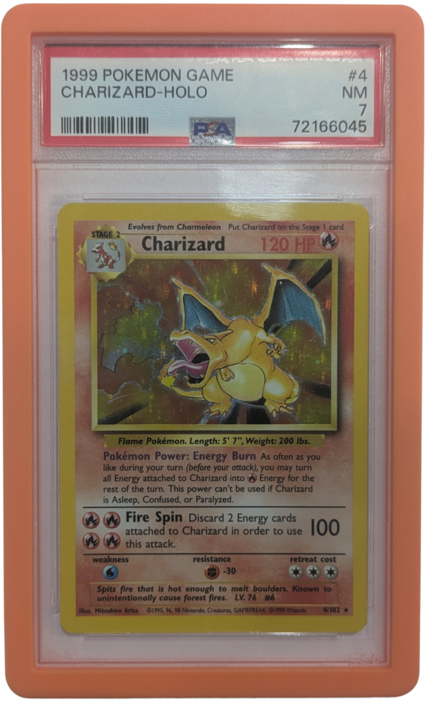 1999 Pokemon Charizard Holo 4/102 PSA 7