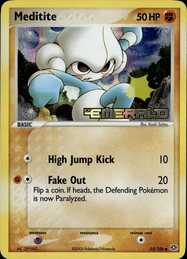 Meditite Holo 55/106 [Emerald]