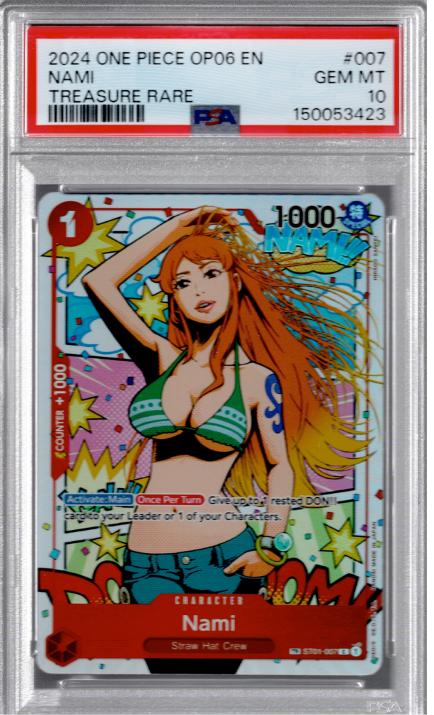 2024 One Piece OP06 Nami Treasure Rare PSA 10
