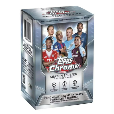 2025/26 Topps Chrome UEFA Club Competitions Soccer Blaster Box