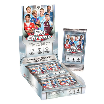 2025/26 Topps Chrome UEFA Club Competitions Soccer Hobby Box