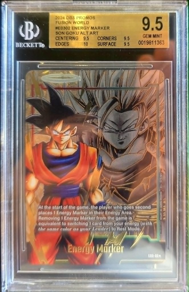 2024 Dragon Ball Super Energy Marker Son Goku Alternate Art Gem Mint 9.5 Beckett
