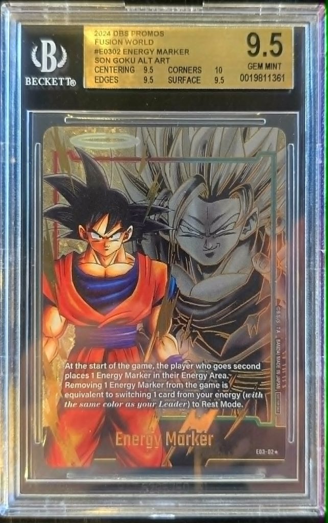 2024 Dragon Ball Super Energy Marker Son Goku Alternate Art Gem Mint 9.5 Beckett