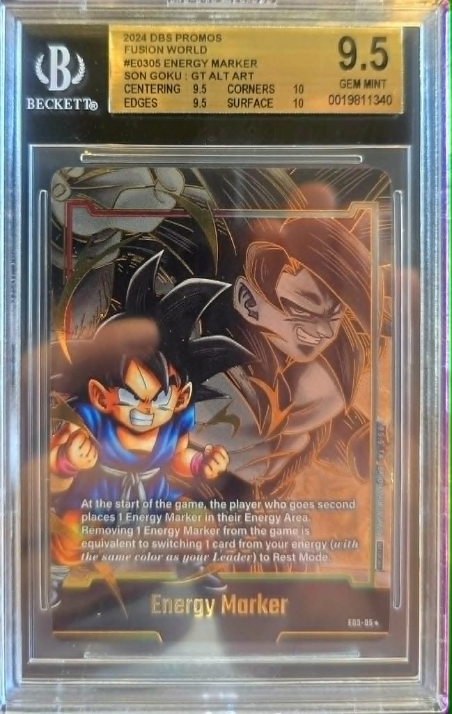 2024 Dragon Ball Super Energy Marker Son Goku: GT Alternate Art Gem Mint 9.5 Beckett
