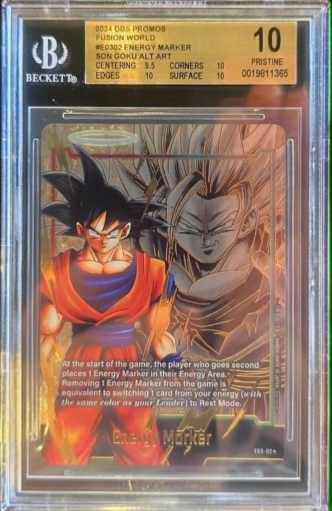 2024 Dragon Ball Super Energy Marker Son Goku Alternate Art Pristine 10 Beckett