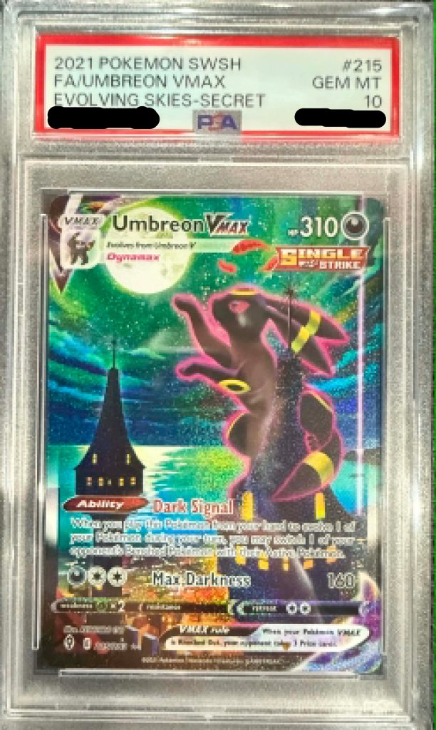2021 Pokemon Umbreon VMAX Evolving Skies PSA 10
