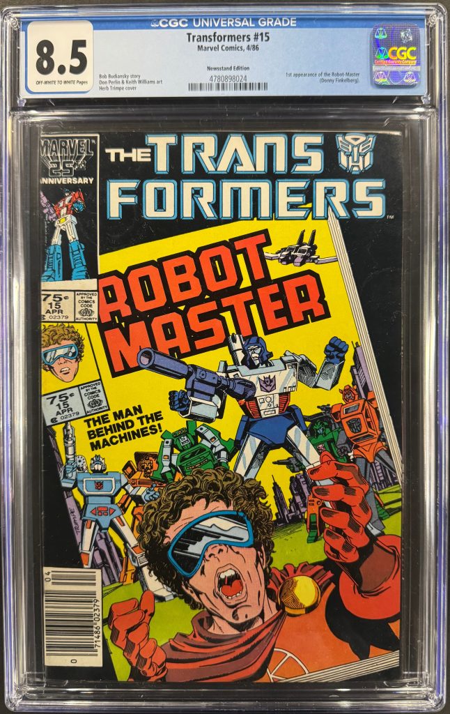 Transformers #15 4/86 CGC 8.5