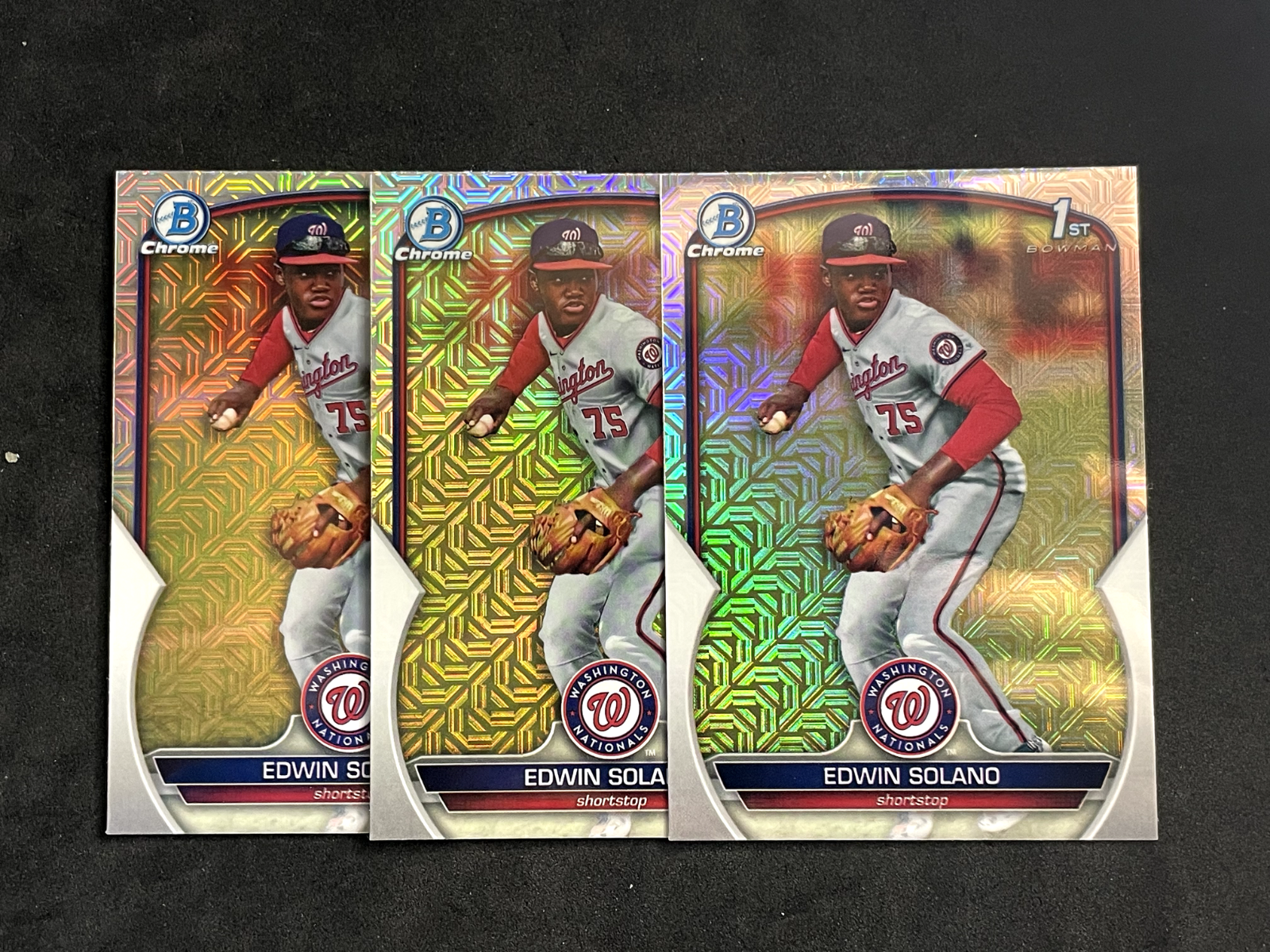 2023-Bowman-Chrome-Edwin-Solano-1st-Bowman-Asia-Refractor-Lot-x3-Nationals-315288178366
