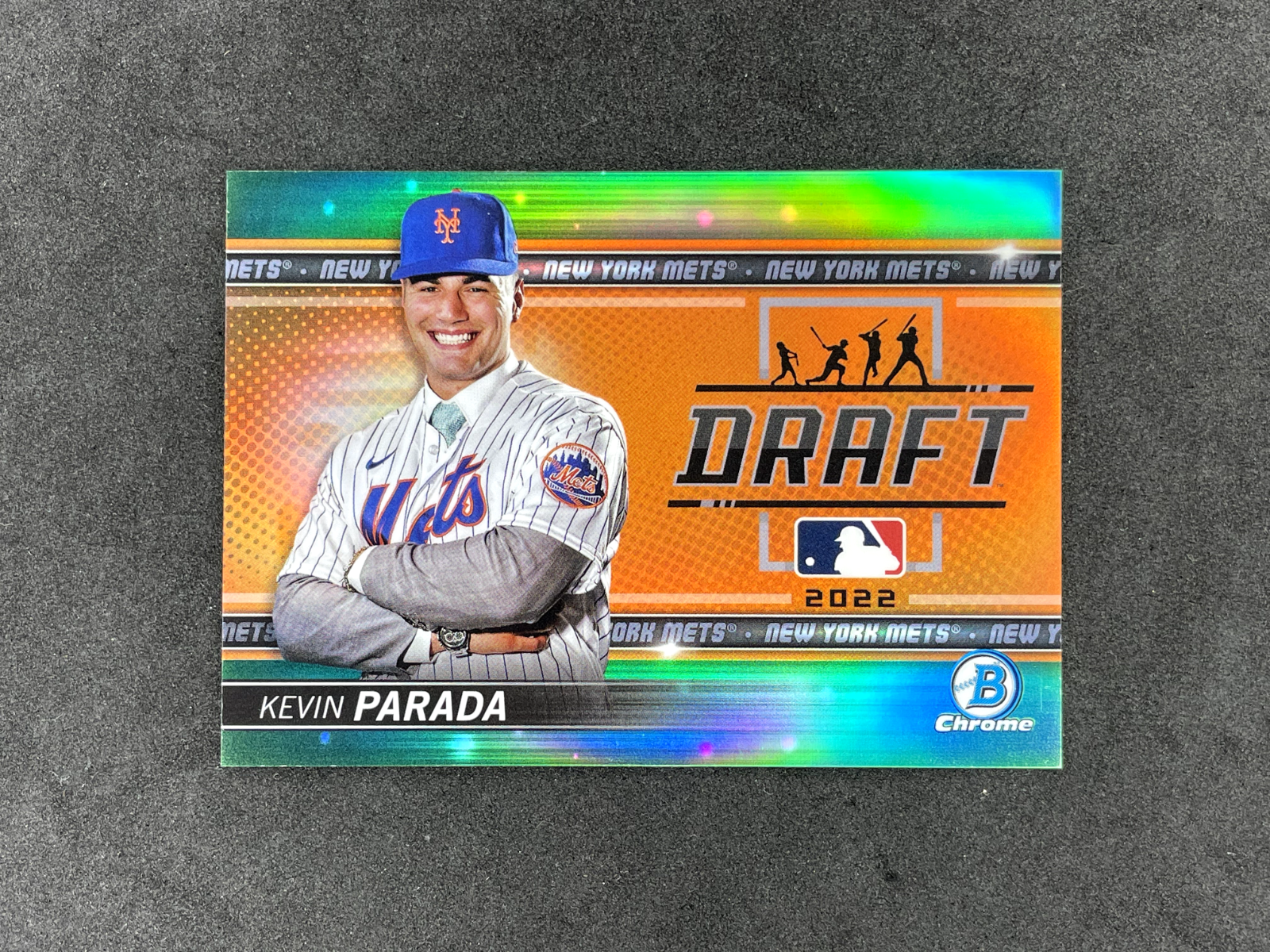 2022-Bowman-Draft-Kevin-Parada-Draft-Night-Green-Refractor-99-BDN-4-Mets-315448295457